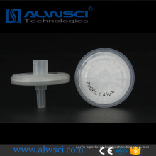 filtros de roda de seringa filtrado hidrofóbicos pvdf para injeção